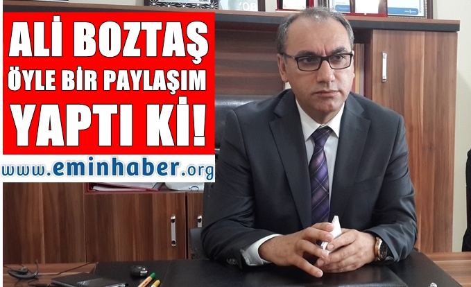 Ali Boztaş’dan Dikkat Çeken Paylaşım