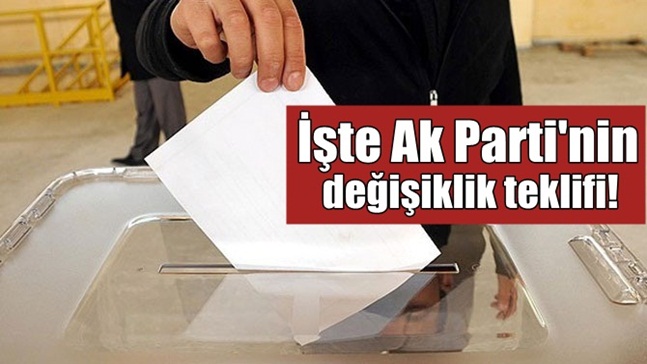 AK Parti 2019’daki 3 seçimi yaymayı öneriyor