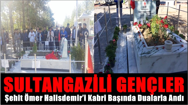 Sultangazili Gençler Şehit Ömer Halisdemir’i Ziyaret Etti