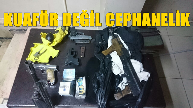 Gazi Mahallesi’nde  DHKP-C cephaneliği ele geçirildi