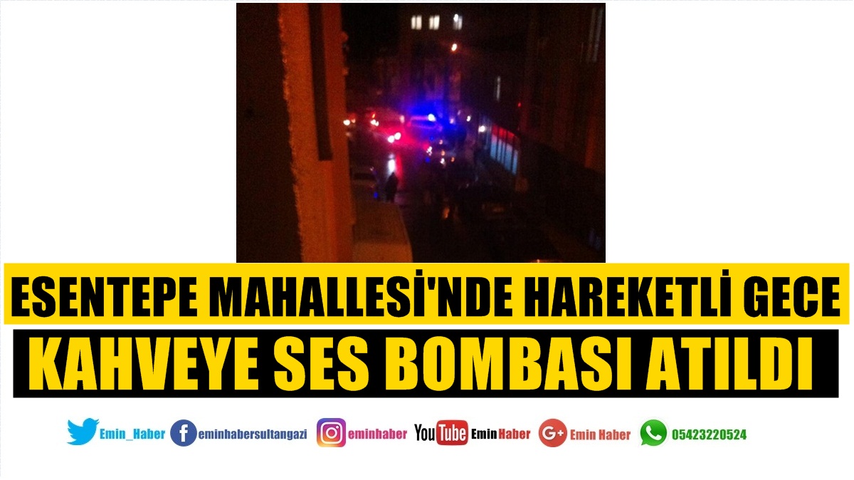 Kahveye ses bombası attılar!