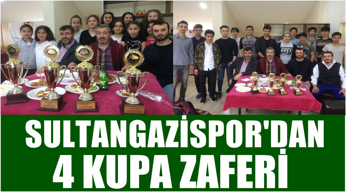 Sultangazispor’dan 4 Kupa Zaferi