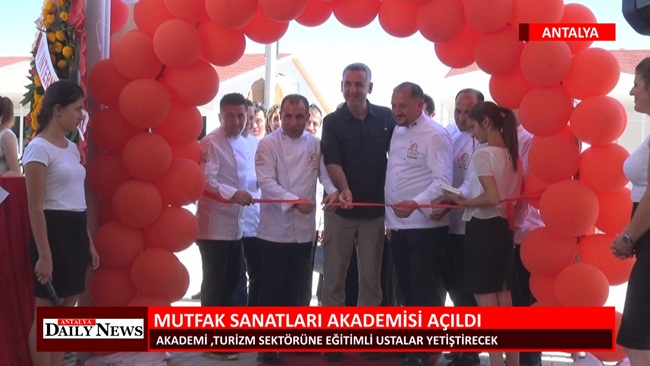 Antalya mutfak sanatları akademisi açıldı