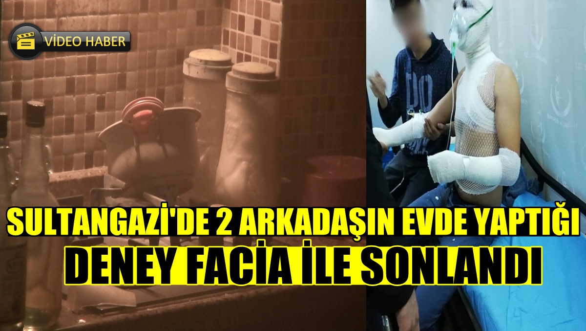 Evde yapılan deney kötü bitti