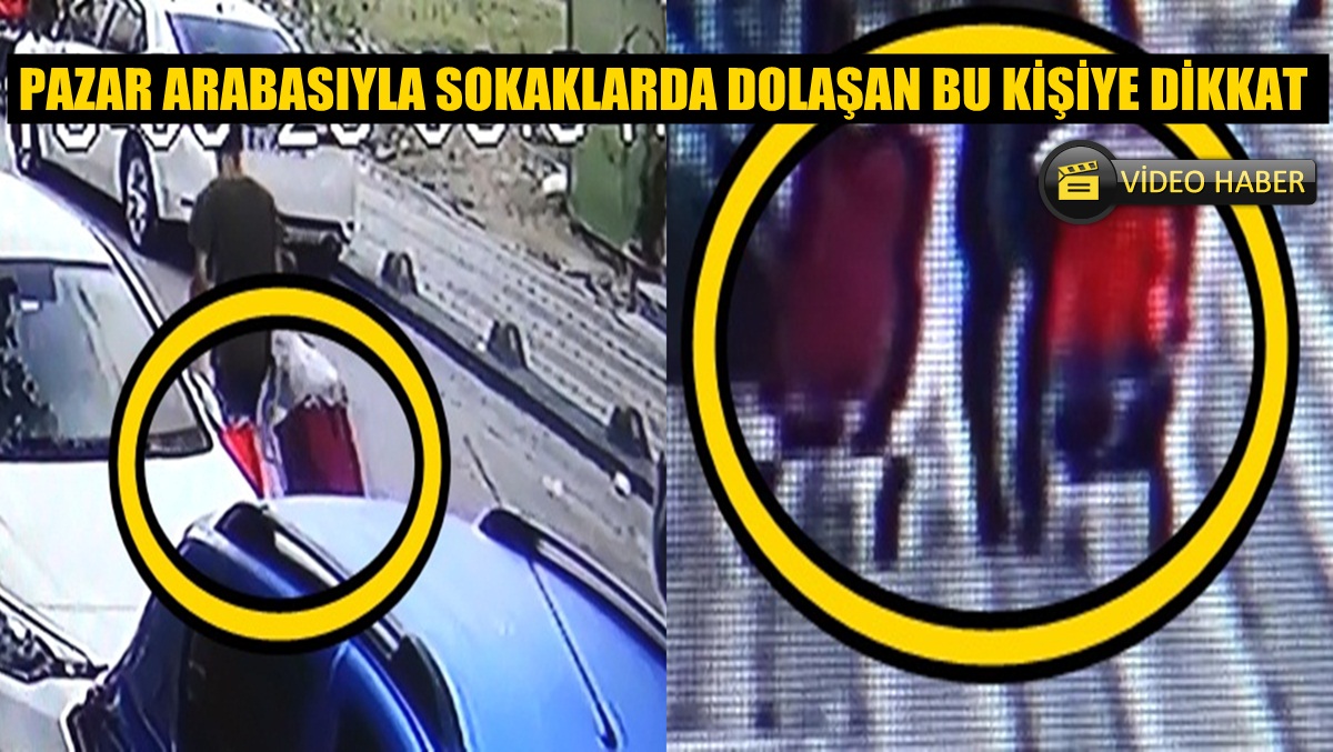 Pazar arabasıyla dolaşan bu kişiye dikkat