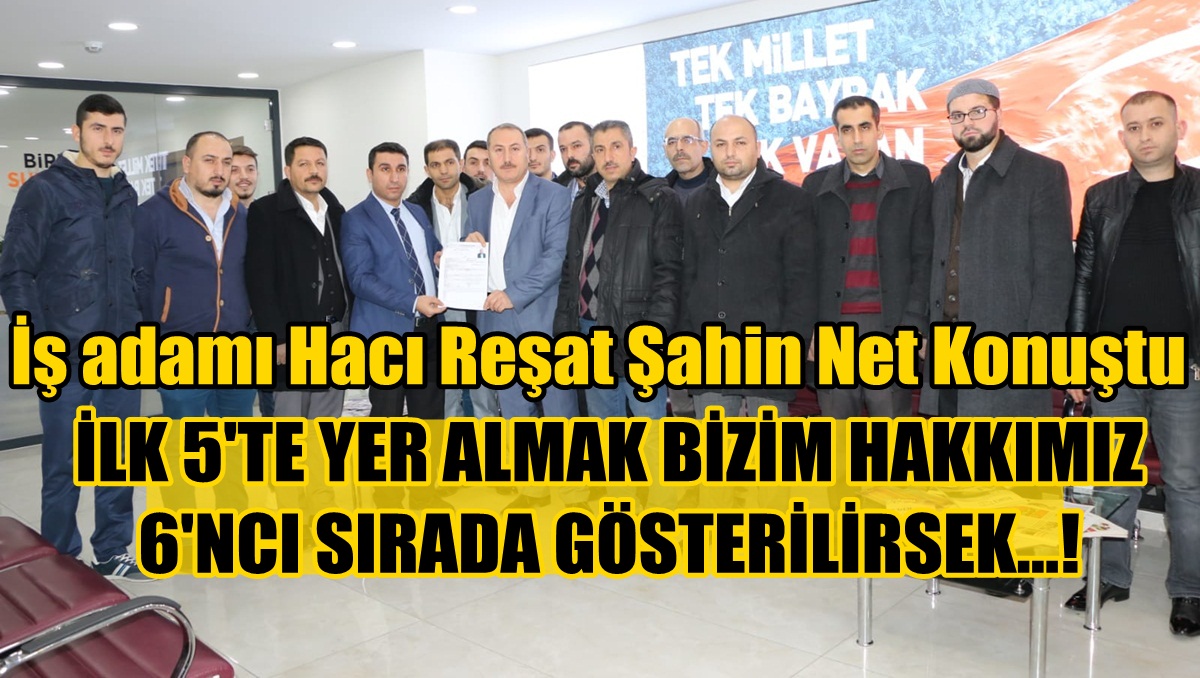 Hacı Reşat Şahin: ‘Bugün Bizim Günümüz’