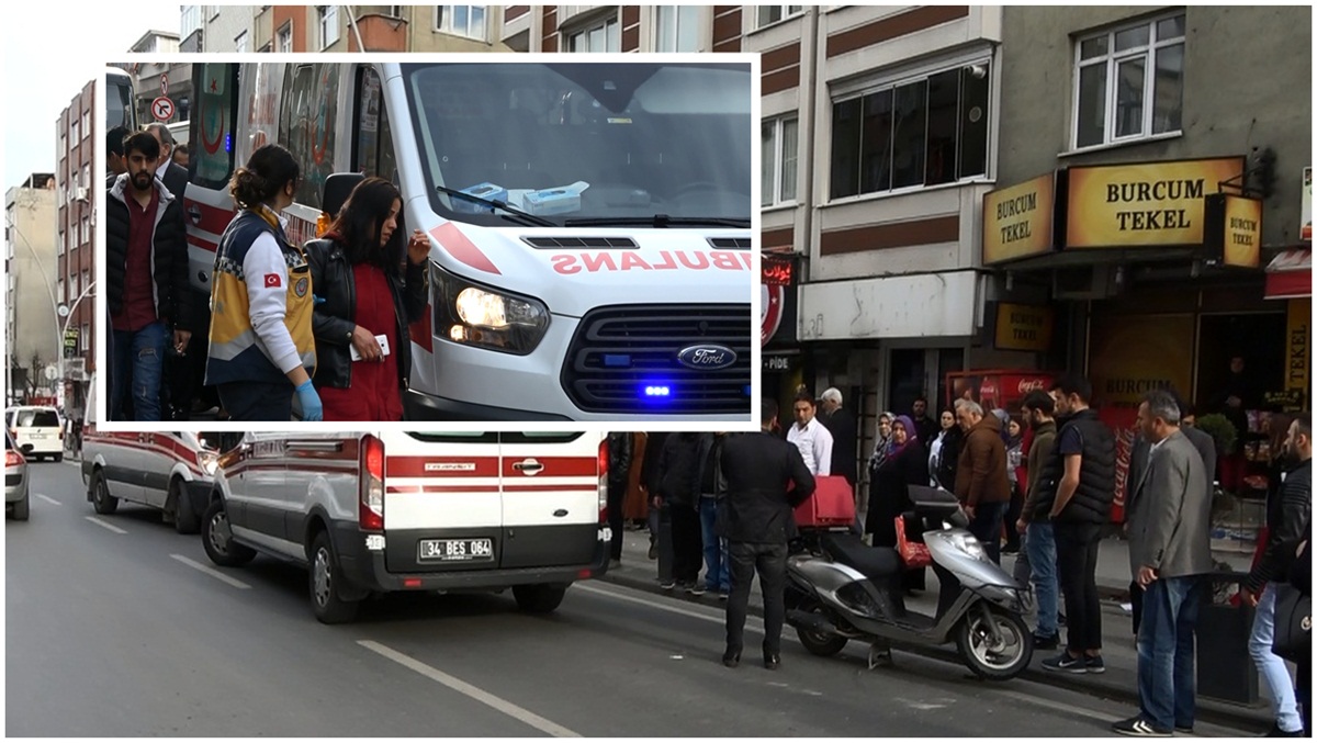 Karşıya geçmek isterken motosiklet çarptı