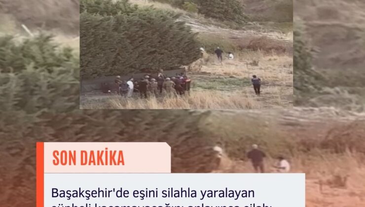 Başakşehir’de eşini yaralayıp silahı kendi başına dayayan şüpheli 5 saatte ikna edilerek gözaltına alındı