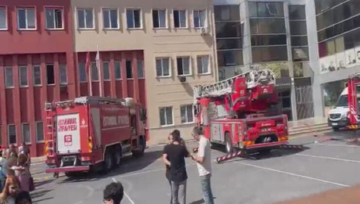 Başakşehir’de okulda yangın paniği