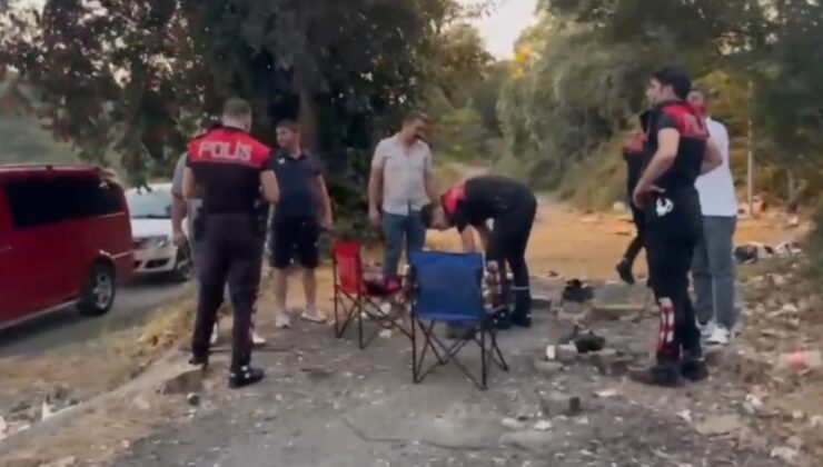CEBECİ KÖYÜ’NDE DENETİM: 5 ARANAN YAKALANDI, 107 BİN TL CEZA
